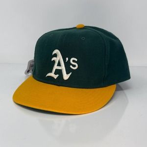 VTG 90s Oakland As Wool Diamond Fitted Hat By New Era Vintage Baseball Merch